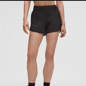 lululemon athletica Black High-Waist Running Shorts size 10